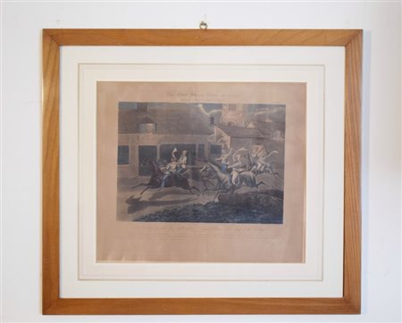 Attribuito a Henry Thomas Alken (1785-1851) 'The Night Riders of Nacton'...