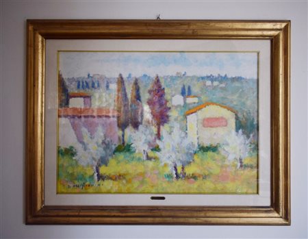 Dino Migliorini (Rignano sull'Arno 1907 - Firenze 2005), Campagna olio su...