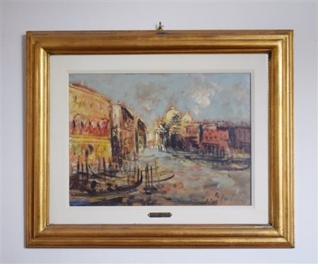 Emanuele Cappello (Vittoria RG, 1936), Venezia olio su tela cm 30x40, entro...
