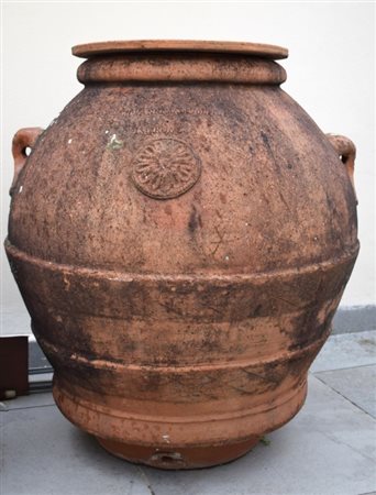 Orcio in terracotta, manifattura Giovanni Malevolti, Impruneta H cm 96 Il...