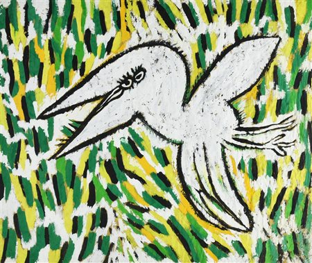 Anton Lutgerink SENZA TITOLO tempera su carta, cm 50x58 firma