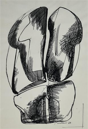 Mario Molteni SENZA TITOLO, 1977 pennarello su carta, cm 40x27 firma e data