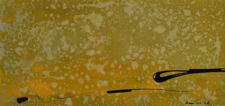 Carlo Ramous SENZA TITOLO, 1996 tecnica mista su carta, cm 16,5x34 firma e data