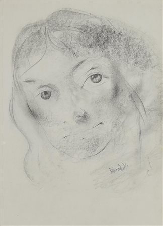 Pino Ponti SENZA TITOLO grafite su carta, cm 33x24 firma