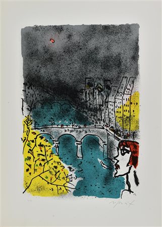 Franco Rognoni SENZA TITOLO litografia, cm 70x50; es. 41/99 firma e tiratura