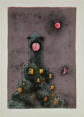 Franco Rognoni SENZA TITOLO litografia, cm 70x50; es. 34/100 firma e tiratura