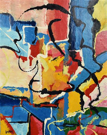 Edoardo Puglisi SENZA TITOLO, 1999 smalto su tela, cm 50x40 firma sul retro:...