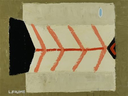 Laura Fiume SENZA TITOLO olio su tavola, cm 26,5x35 firma