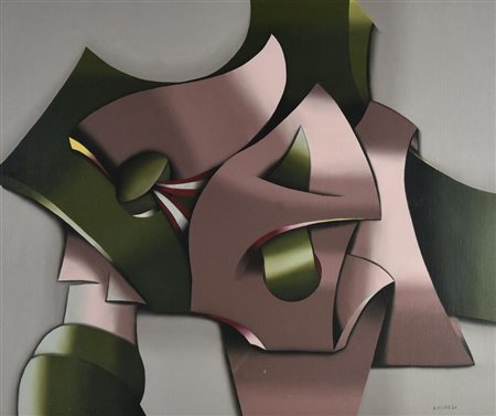 Gianni Andreasi SENZA TITOLO olio su tela, cm 50x60 firma sul retro: firma e...