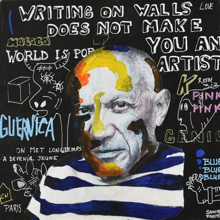 Philippe Sainte Fauste WRITING ON THE WALLS DOES NOT MAKE YOU AN ARTIST, 2017...