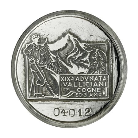  
P Xixa Adunata Valligiani Cogne 30-3-A. XIX 50 x 47 mm 
 