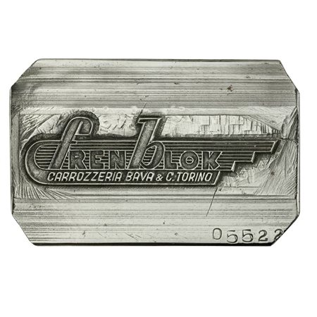  
P Fren Blok Carrozzeria Bava 6 C Torino 81 x 53 x H 52 mm 
 