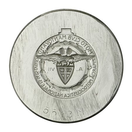  
N 1A Marcia Motociclistica Nazionale 13-14-15- Luglio Anno VII Moto Club Nantovano 58 x 42 mm 
 