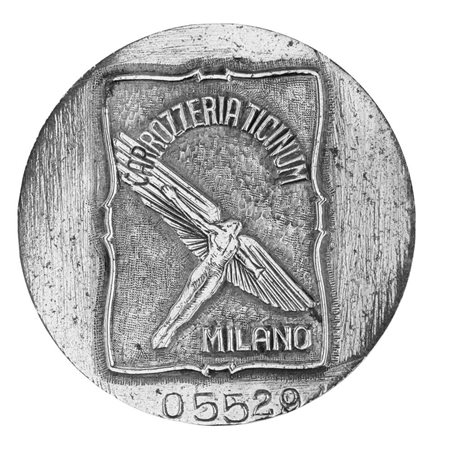  
P Carrozzeria Ticinum Milano. 52 x 47 mm 
 