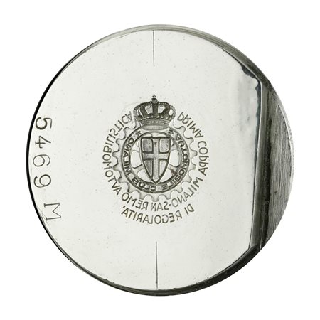  
N Prima Coppa Milano San Remo Automobilistica Di Regolarita' Automobile Club Milano 51 x 39 mm 
 