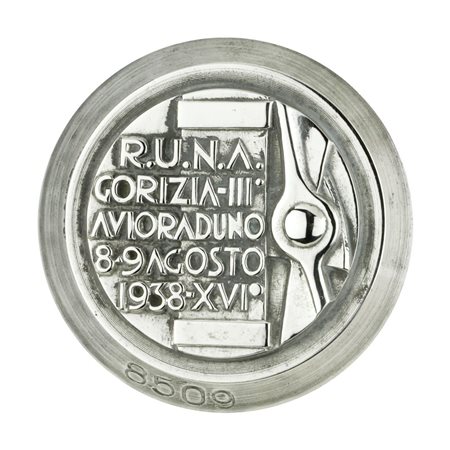 
P R.U.N.A. Gorizia Iii° Avioraduno 8-9-Agosto 1938 XVI 41 x 37 mm 
 