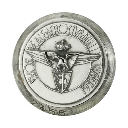  
P Reale Aero Club D'Italia Roma 1935 A XIII 41 x 40 mm 
 