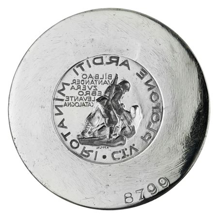  
N Plotone Arditi Minatori C.T.V.Bilbao Santander Zuera Ebro Levante Catalogna. 62 x 50 mm 
 