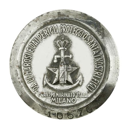  
P Dai Marosi E Dai Perigli Proteggi Santa I Nostri Figli I° Gruppo Marinai D'Italia Milano 48 x 40 Marina  mm 
 