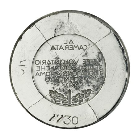  
N Al Camerata Milite Volontario Delle Legioni Che Ridonarono A Roma Il Suo Impero XIV 52 x 46 mm 
 