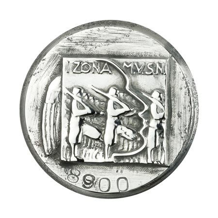  
P I° Zona M.V.S.N Milizia Volontaria Per La Sicurezza Nazionale 39 x 41 mm 
 