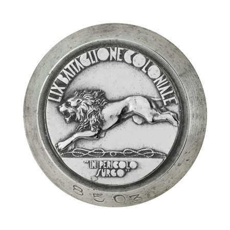  
P Lix Battaglione Coloniale "In Pericolo Surgo" 41 x 40.  mm 
 