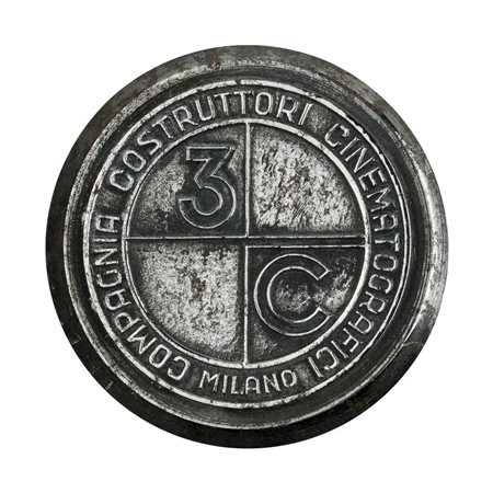  
P 3 C Compagnia Costruttori Cinematografici Milano 50 x 45 mm 
 