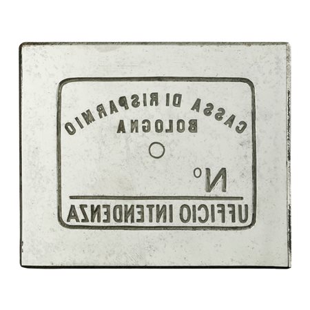  
N Cassa Di Risparmio Bologna N° Ufficio Intendenz A274:A386A 61 x 75 H 39 mm 
 