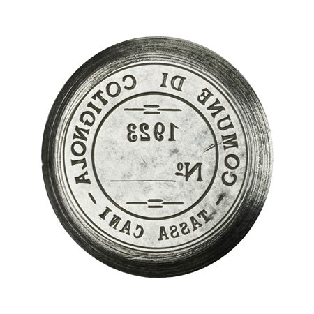  
N Comune Di Cotignola Tassa Cani 1923 N° 37 x 33 mm 
 