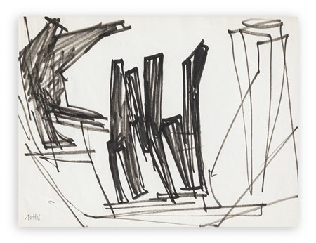 GUALTIERO NATIVI (1921-1999) - Senza Titolo, Anni '60