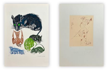 AUTORI VARI (FIESCHI E TRUBBIANI) - Lotto unico composto da 2 opere grafiche