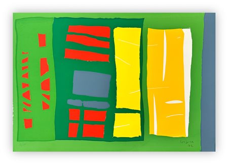 ANTONIO CORPORA (1909-2004) - Voies de la couleur - Signes du silence, 1972