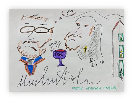 UMBERTO ECO (1932-2016) - Senza Titolo (Grinzane Cavour - Premio Letterario)