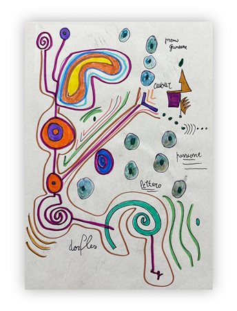 GILLO DORFLES (1910-2018) - Senza Titolo (Premio Grinzane), 2001