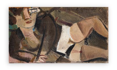 ALBERTO MANFREDI (1930-2001) - Figura sdraiata, 1970