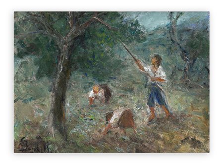 GAETANO BOCCHETTI (1888-1990) - Scena campestre