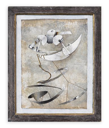 GIANCARLO POZZI (1938) - Giocare sulla luna, 1980