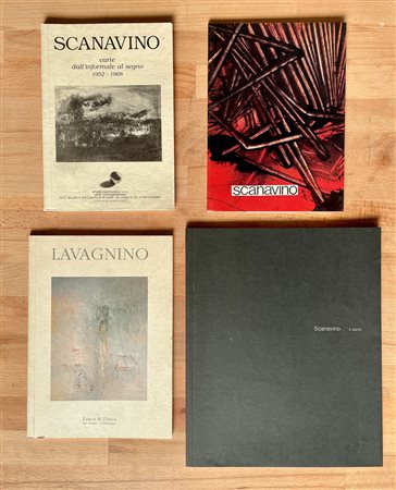 EMILIO SCANAVINO E PIER LUIGI LAVAGNINO - Lotto unico di 4 cataloghi
