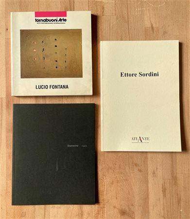 LUCIO FONTANA, EMILIO SCANAVINO ED ETTORE SORDINI - Lotto unico di 3 cataloghi