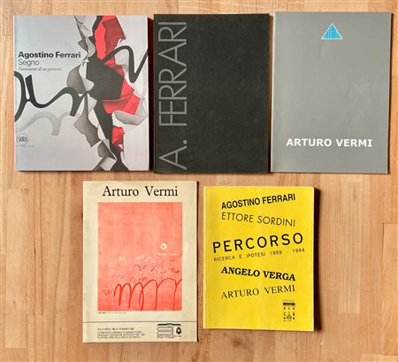 AGOSTINO FERRARI E ARTURO VERMI - Lotto unico di 5 cataloghi