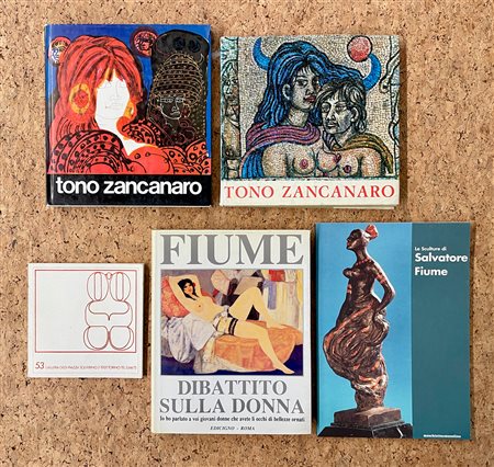 TONO ZANCANARO, SALVATORE FIUME E ZORAN MUSIC - Lotto unico di 5 cataloghi