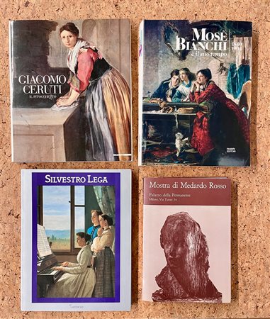 PITTURA E SCULTURA ITALIANA TRA OTTOCENTO E NOVECENTO - Lotto unico di 4 cataloghi