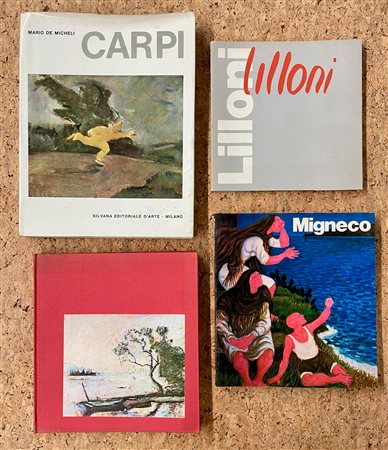 ARTE FIGURATIVA ITALIANA - Lotto unico di 4 cataloghi, di cui due autografati