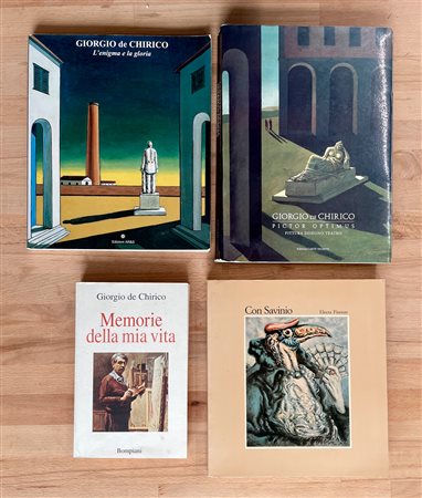 GIORGIO DE CHIRICO E ALBERTO SAVINIO - Lotto unico di 4 cataloghi