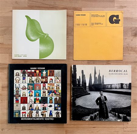 VANNI VIVIANI E MIGUEL BERROCAL - Lotto unico di 4 cataloghi e una locandina