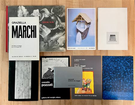 EDIZIONI GALLERIA DEL NAVIGLIO - Lotto unico di 9 cataloghi