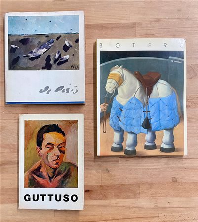 FILIPPO DE PISIS, FERNANDO BOERO E RENATO GUTTUSO - Lotto unico di 3 cataloghi
