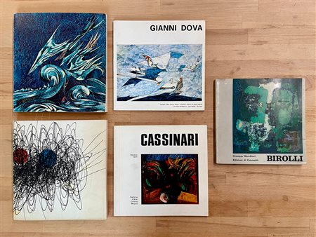 ARTISTI ITALIANI DEL DOPOGUERRA - Lotto unico di 5 cataloghi