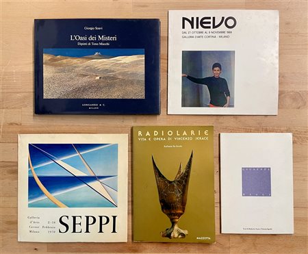 ARTE ITALIANA CONTEMPORANEA E DEL DOPOGUERRA - Lotto unico di 5 cataloghi
