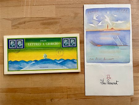 JEAN MICHEL FOLON - Lotto unico di un catalogo e un pieghevole